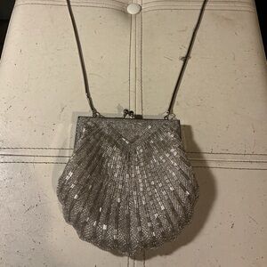 Elegant Silver Evening Clutch